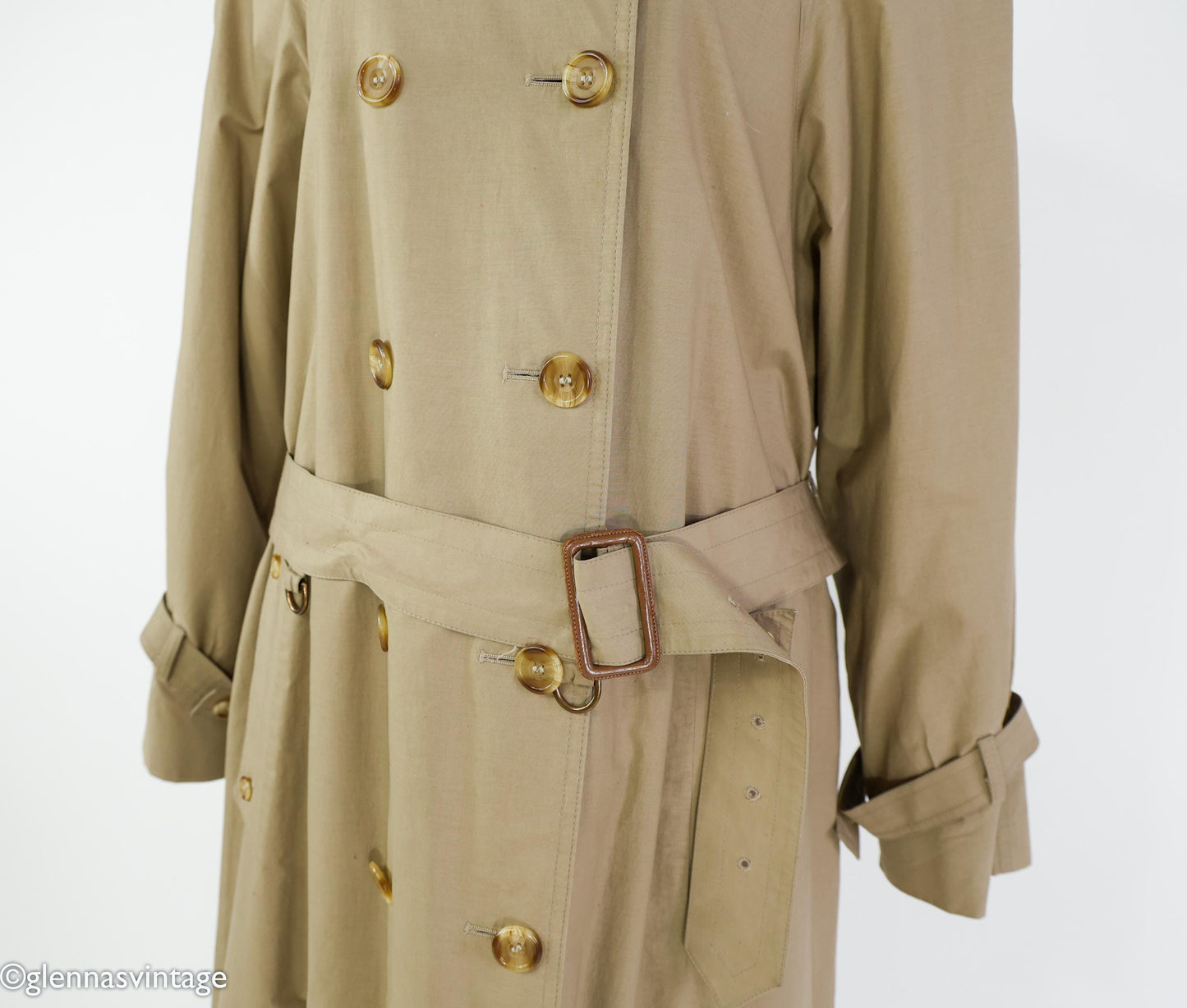 Aquascutum | 1970s Trench Coat | 70s Khaki Trench Coat | Aquascutum England | Medium