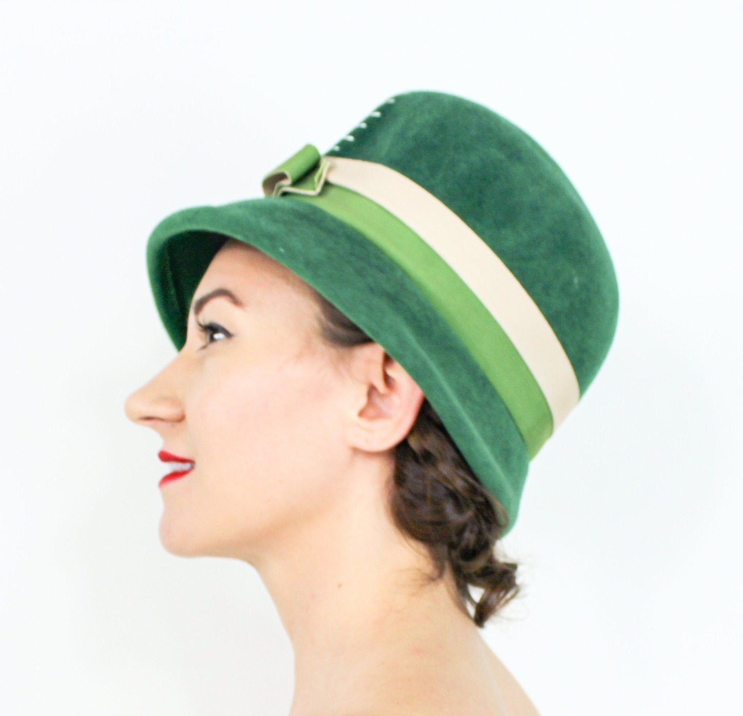 1960s Kelly Green Bucket Hat