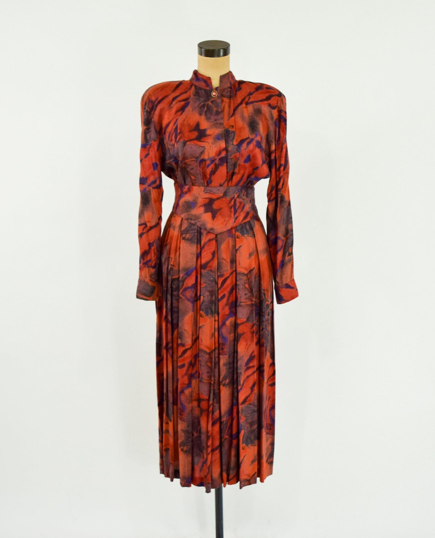 1980s Floral Skirt Set, , Large
