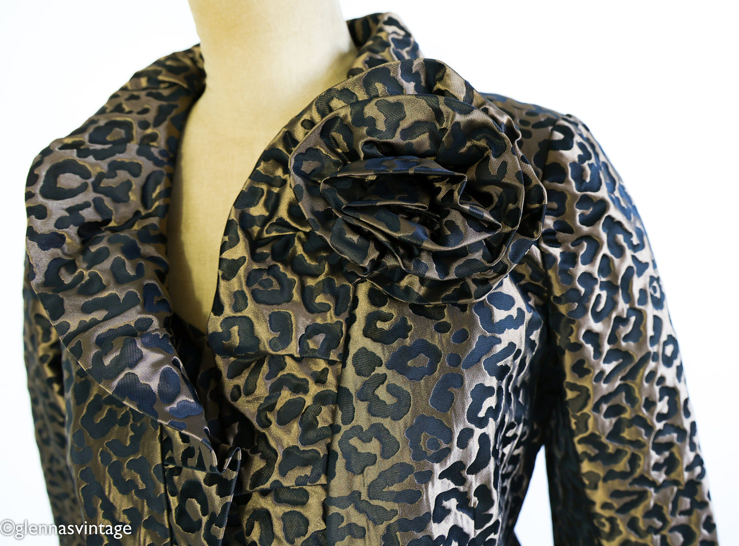 1990s Leopard Dress & Jacket Set, Medium
