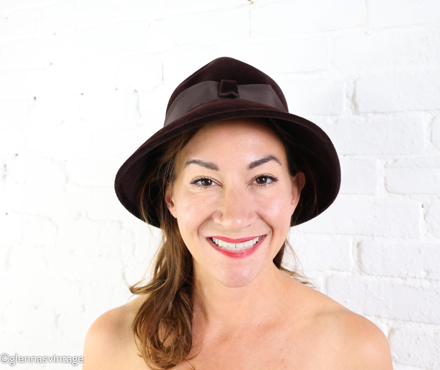 1960s Brown Wool Bucket Hat, Made in France
