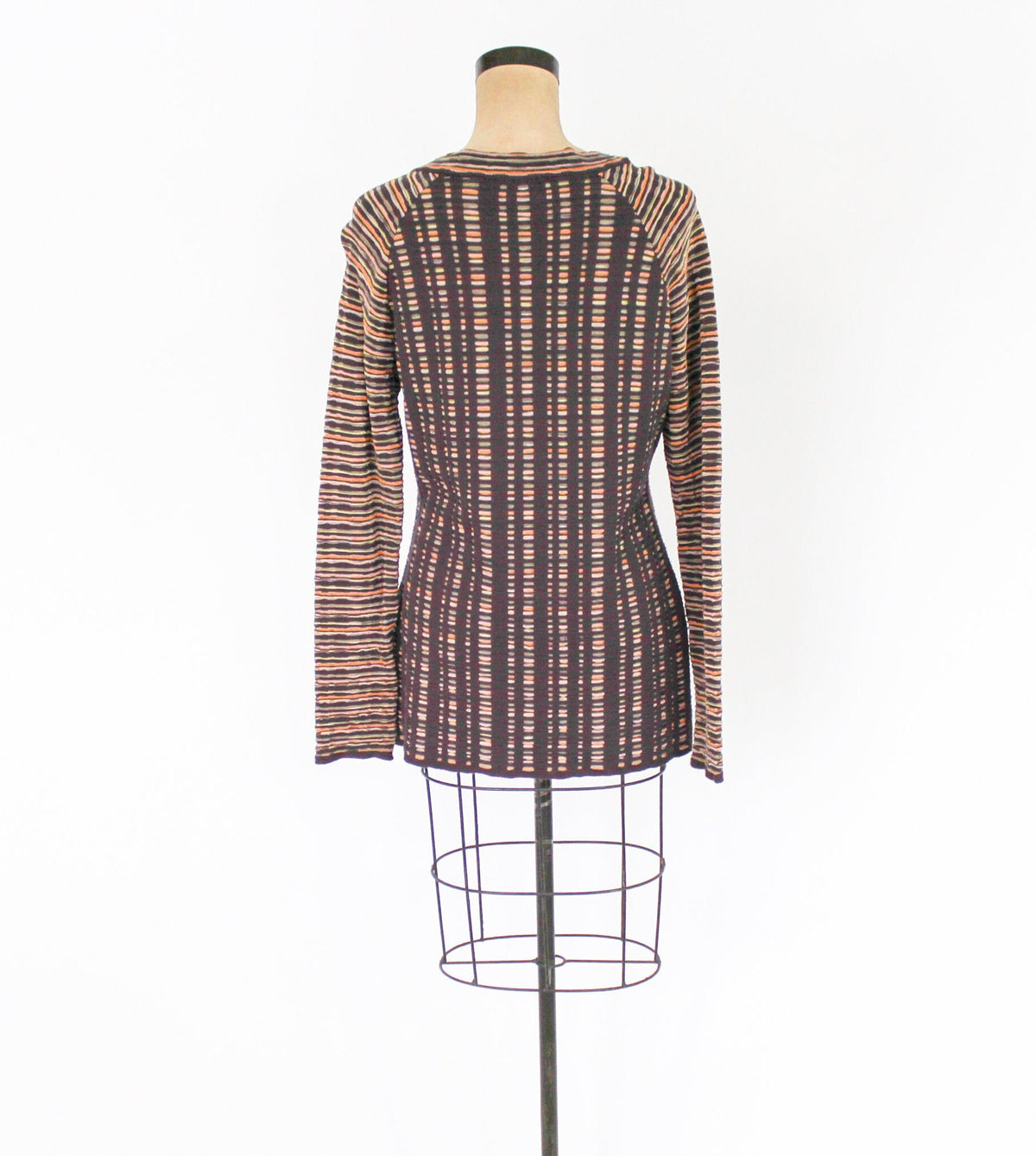 1990s Missoni Brown Knit Stripe Sweater |, Large