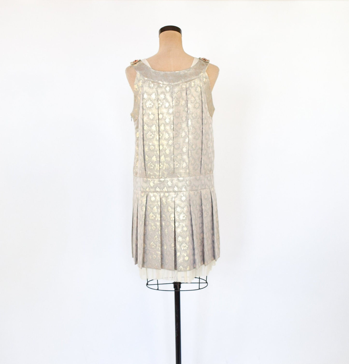 Marc Jacobs 1990s Gold Pleated Party Dress, Medium
