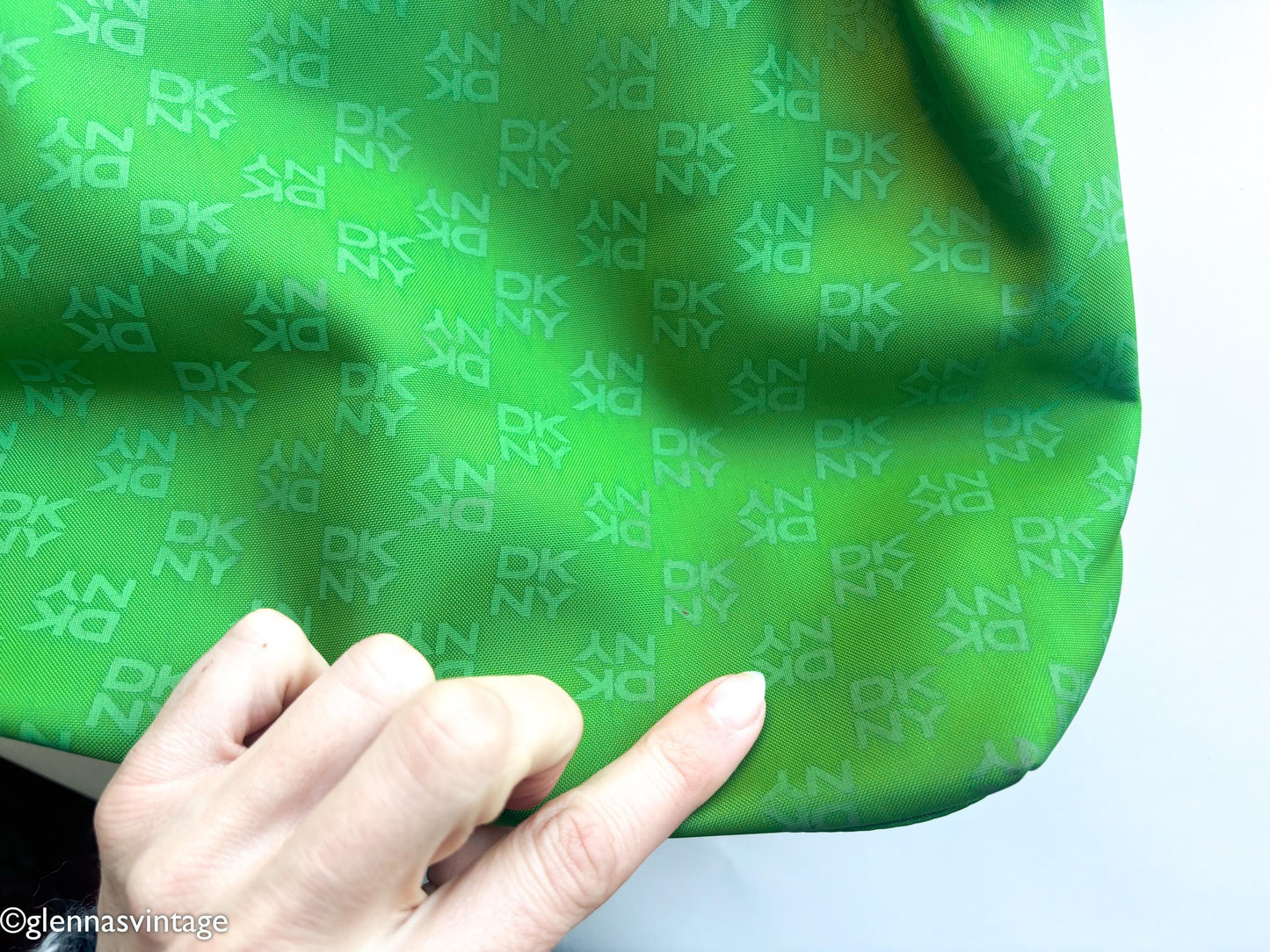 DKNY 1980s Bright Green Handbag