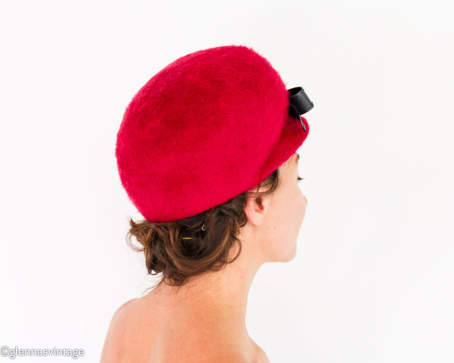 1960s Fuchsia Mohair Bubble Hat