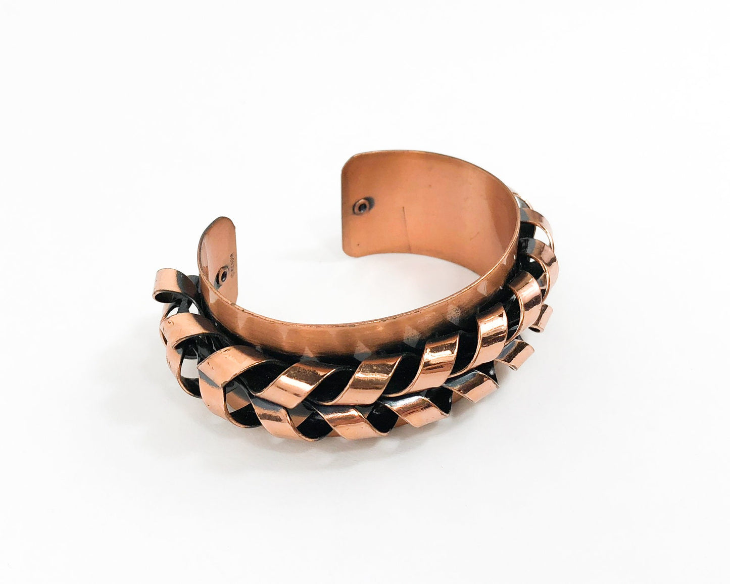1950s Copper Cuff Bracelet | 50s Copper Coil Bracelet