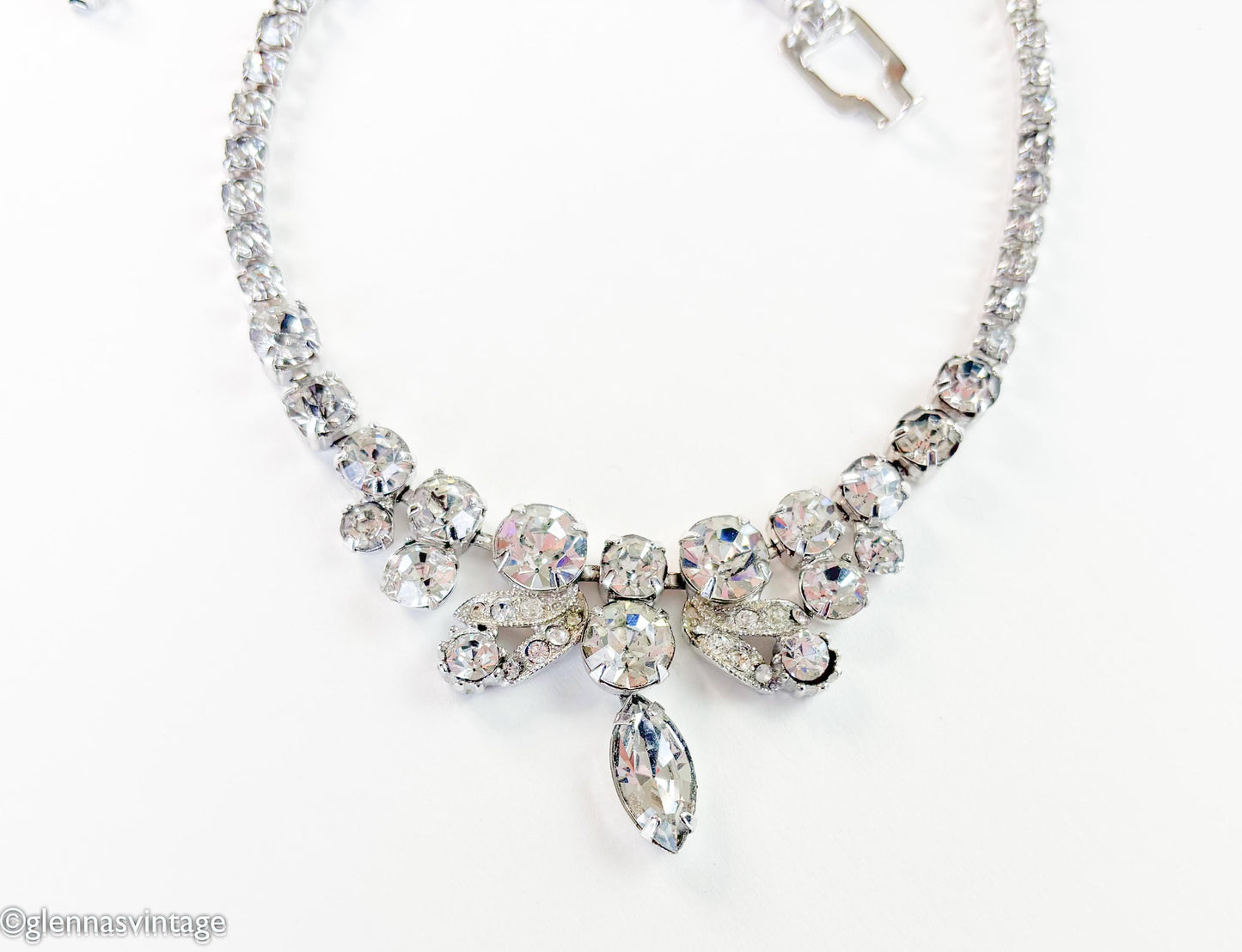 1960s Eisenberg Ice Rhinestone Choker Necklace