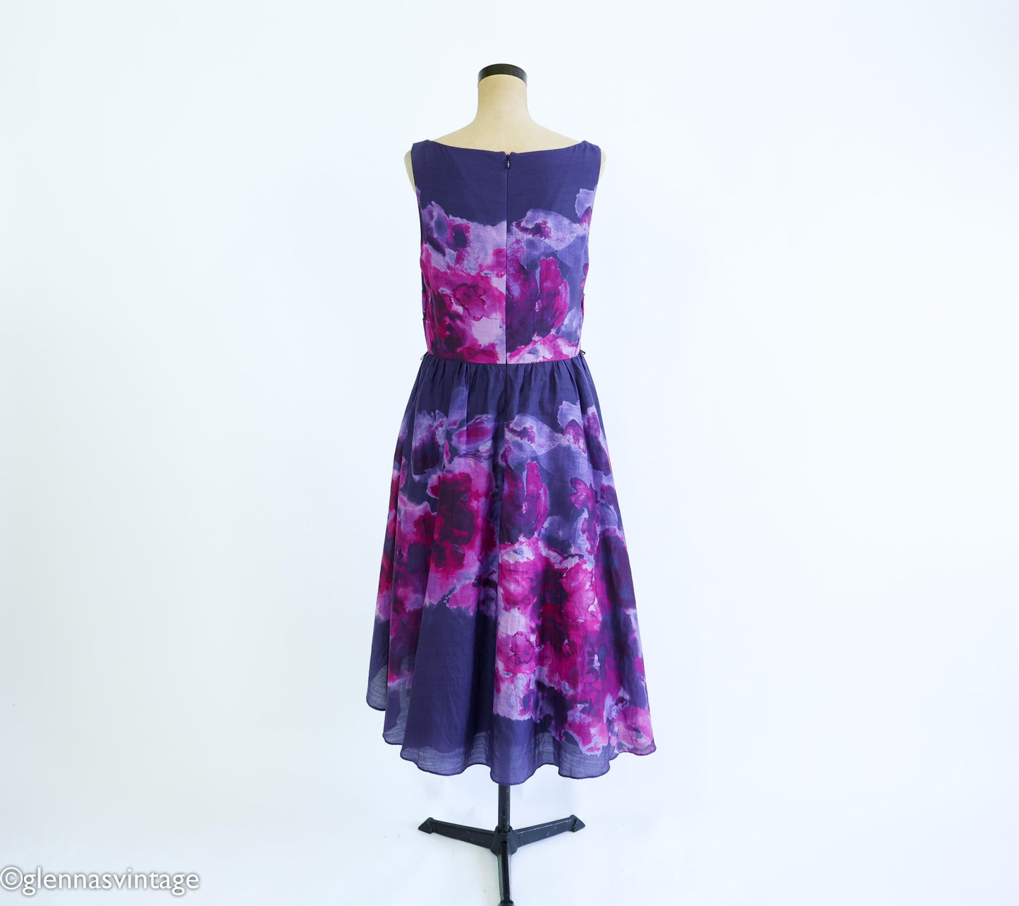 1990s Purple Tie Dye Sundress, Medium