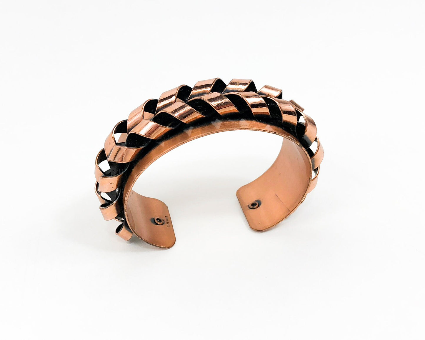 1950s Copper Cuff Bracelet | 50s Copper Coil Bracelet