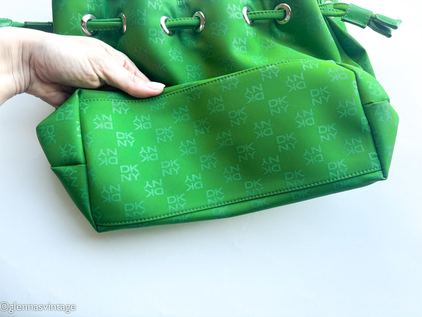 DKNY 1980s Bright Green Handbag