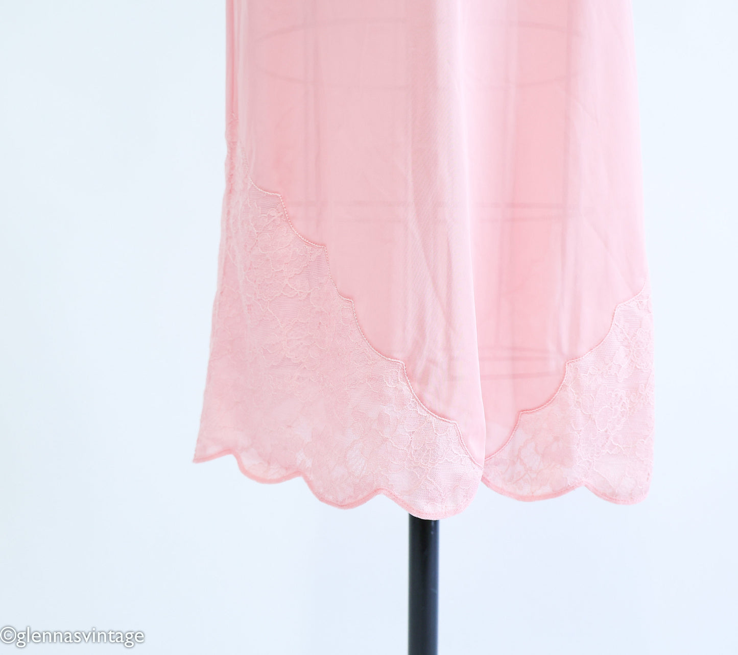 1950s Pink Nylon Half Slip, Medium