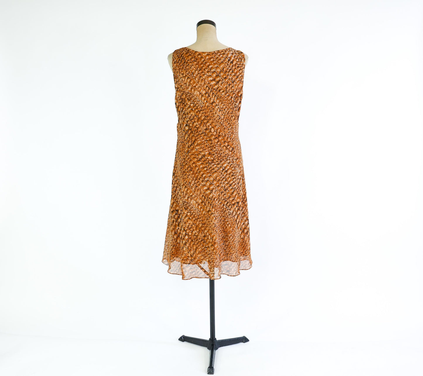 1990s Brown Reptile Print Dress | Jones New York , Large
