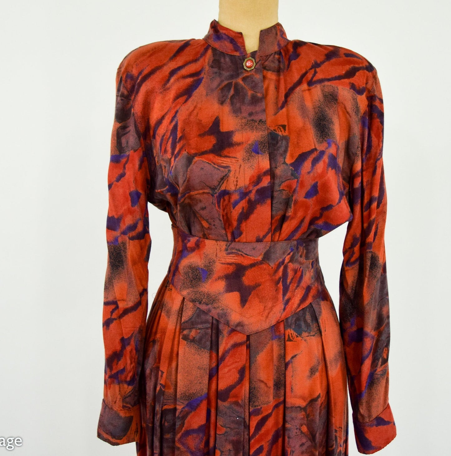 1980s Floral Skirt Set, , Large