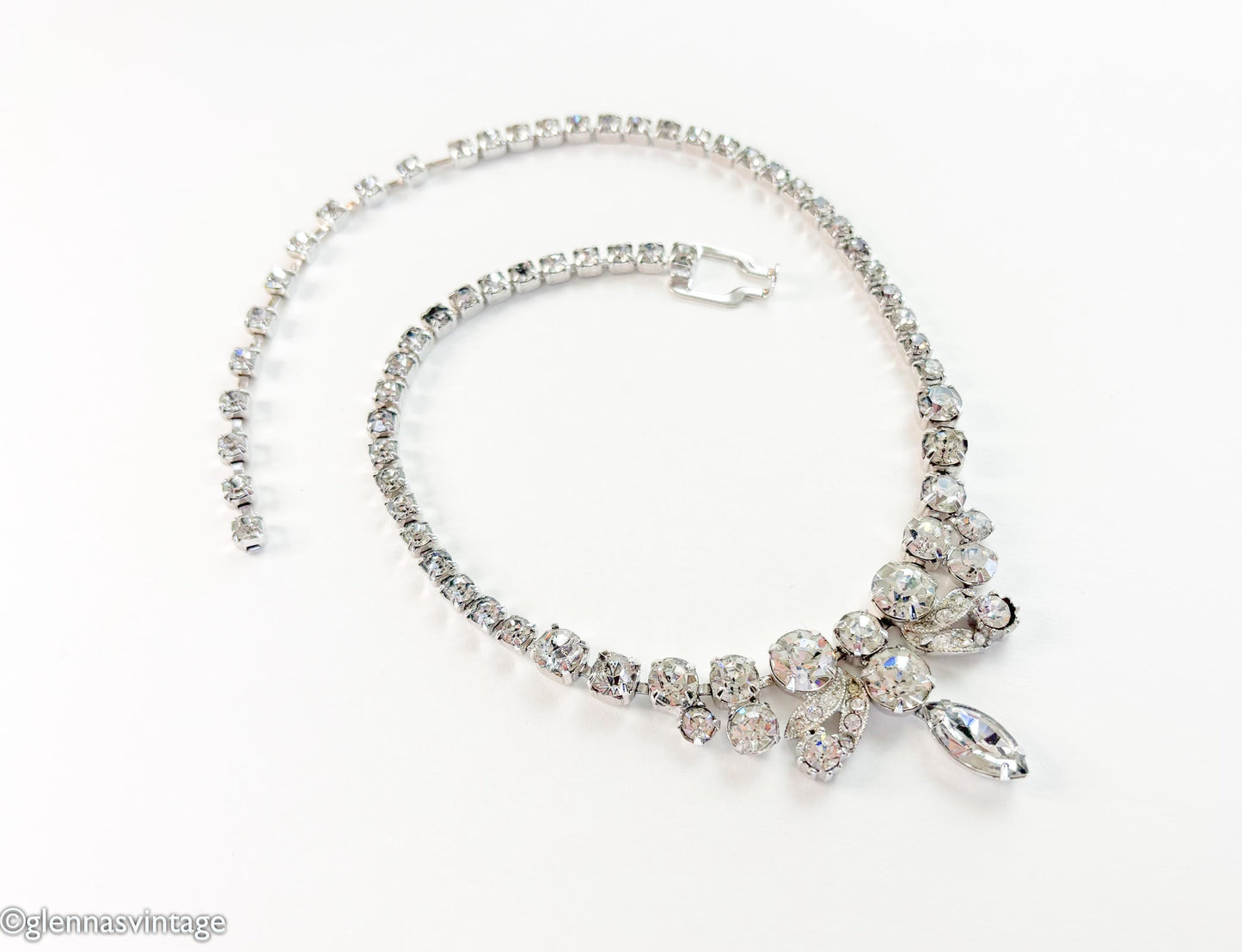 1960s Eisenberg Ice Rhinestone Choker Necklace