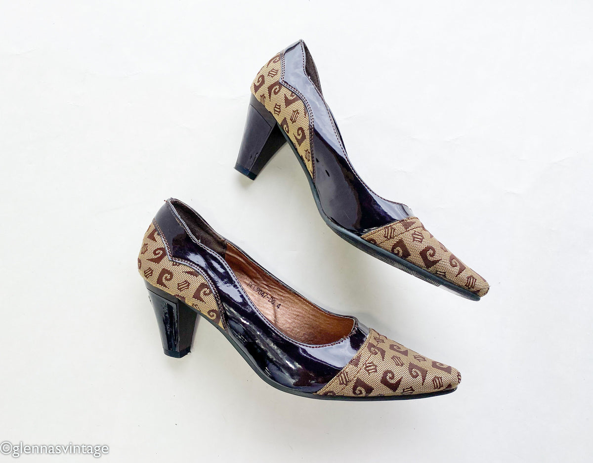 1980s Brown Leather Pumps | Pierre Cardin, US 6