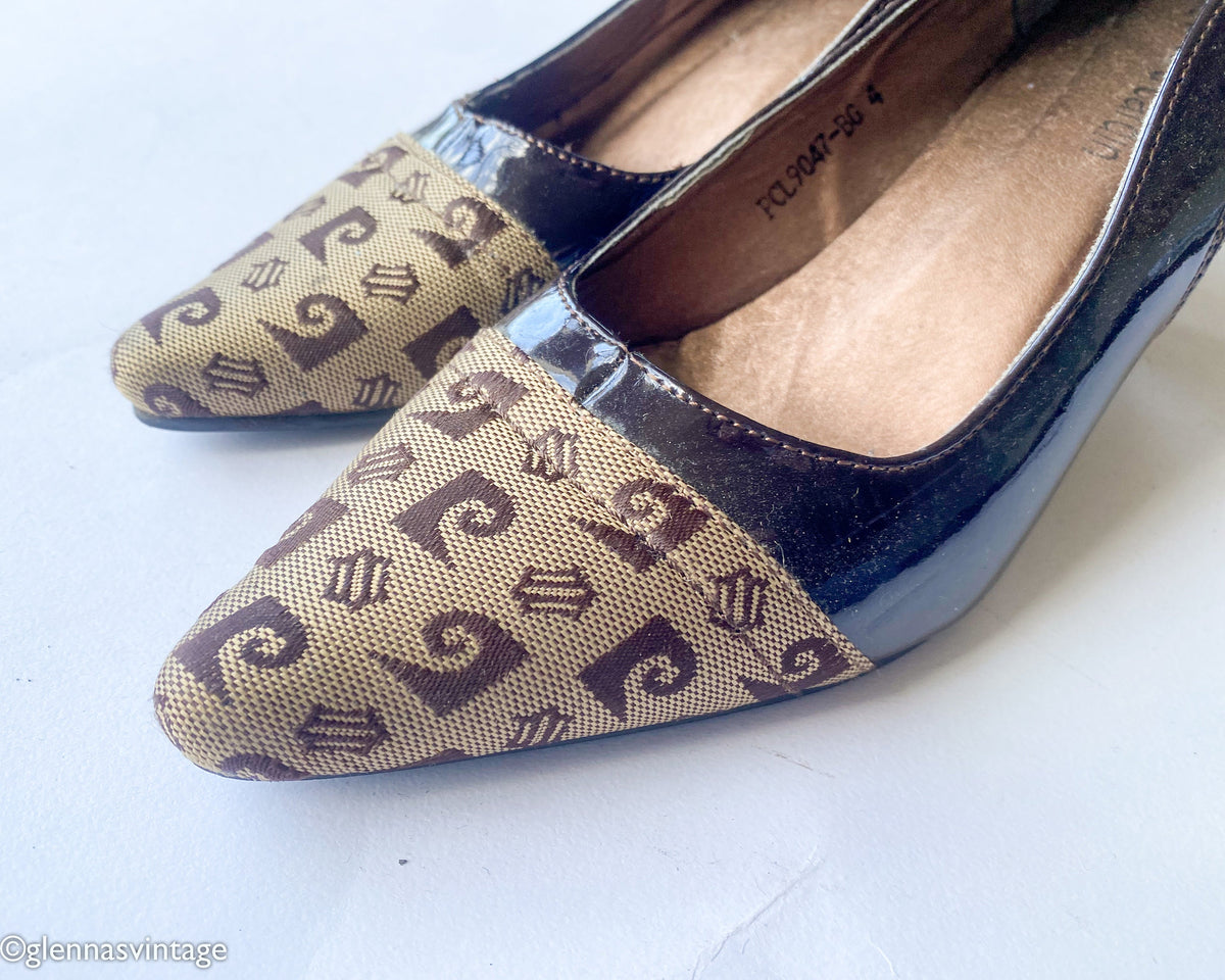1980s Brown Leather Pumps | Pierre Cardin, US 6