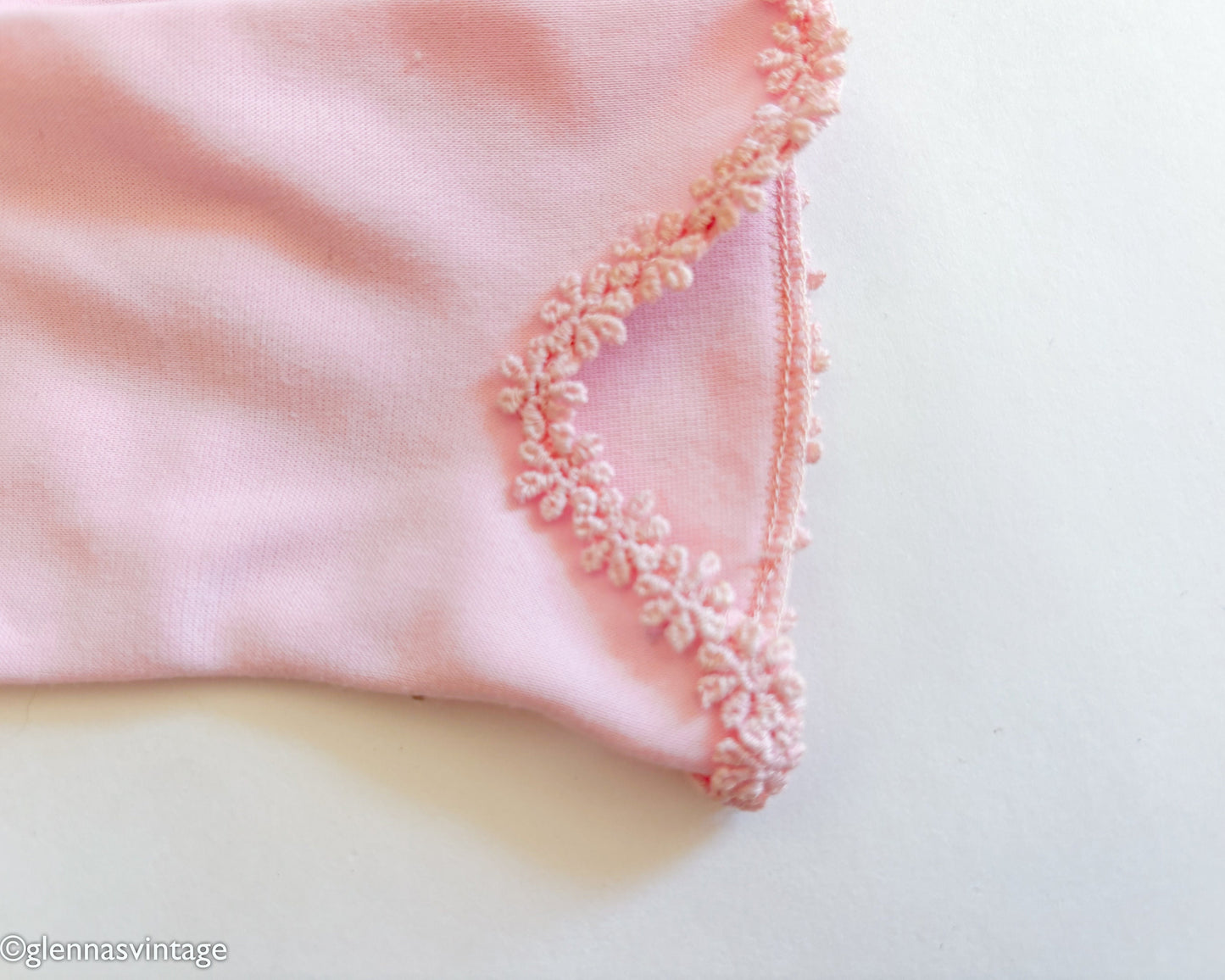 1950s Short Pink Floral Gloves