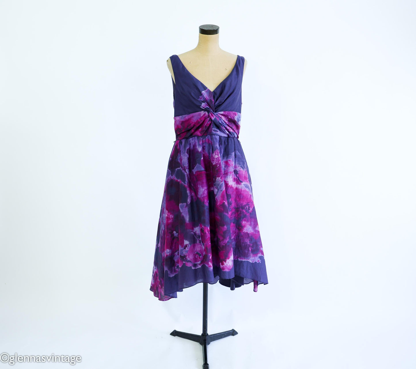 1990s Purple Tie Dye Sundress, Medium
