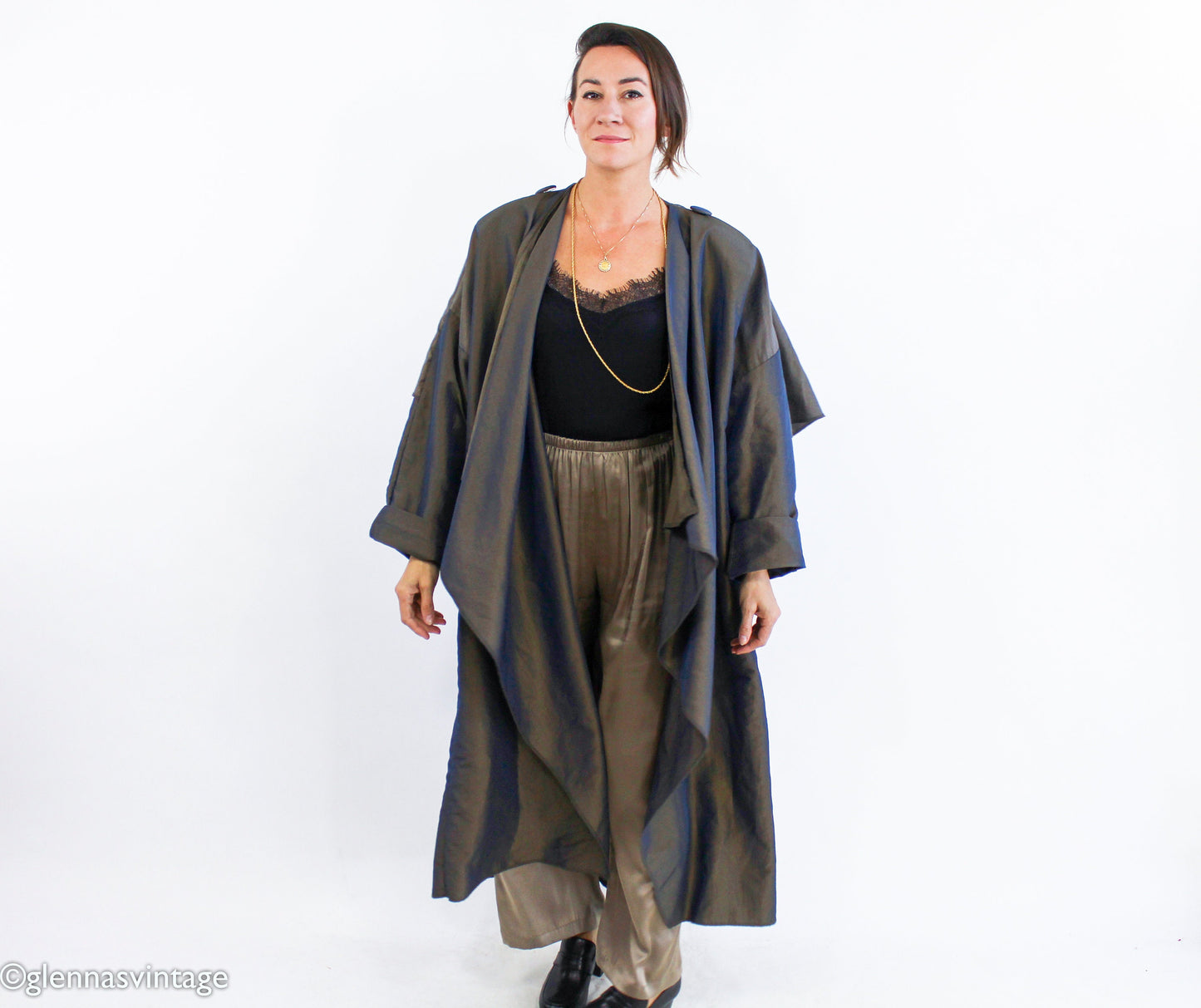 1990s Bronze Oversized Rain Jacket , , Large