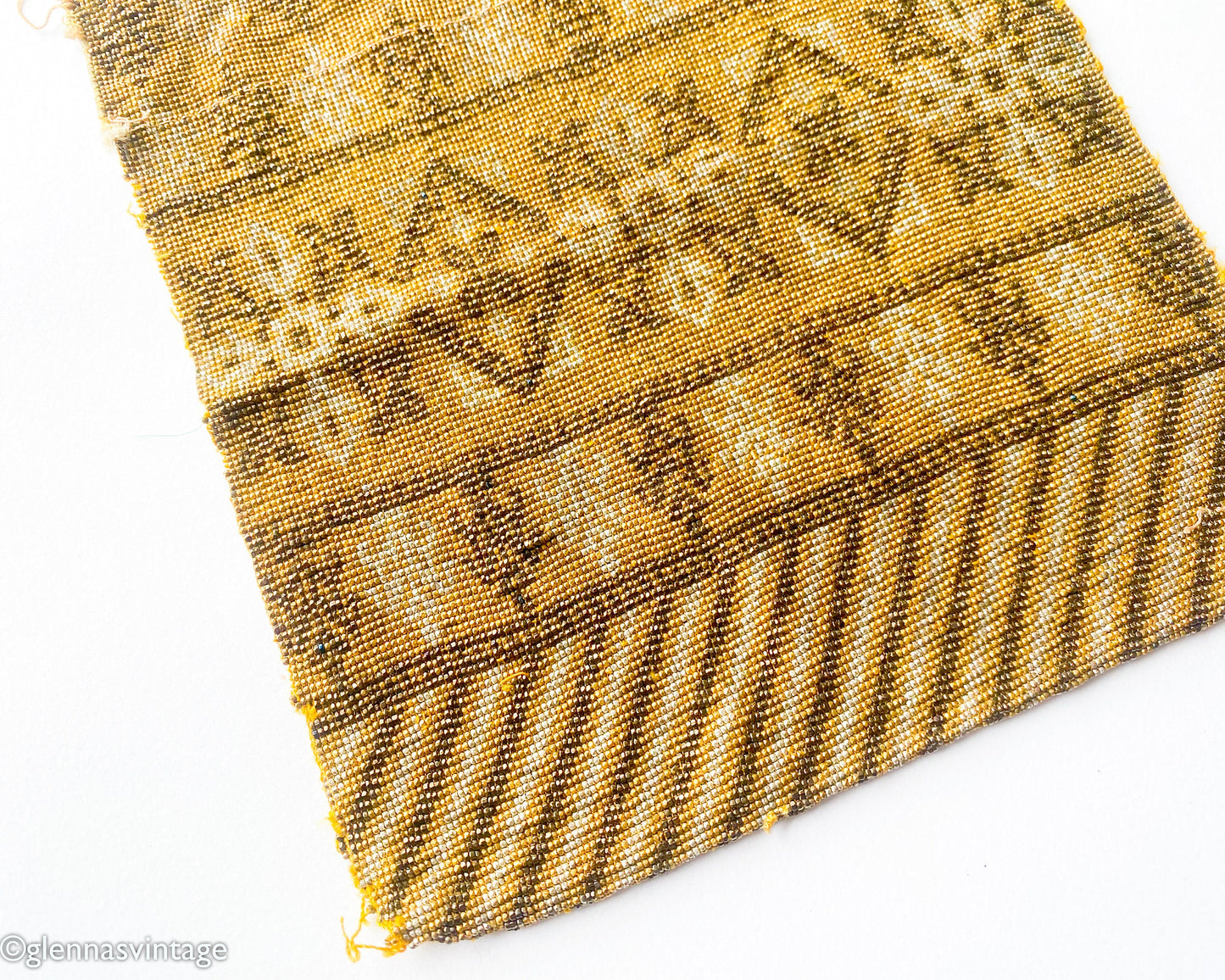 1900s MicroBeaded Evening Bag | 1900s Gold & Bronze Micro Bead Purse | Art Deco Bag