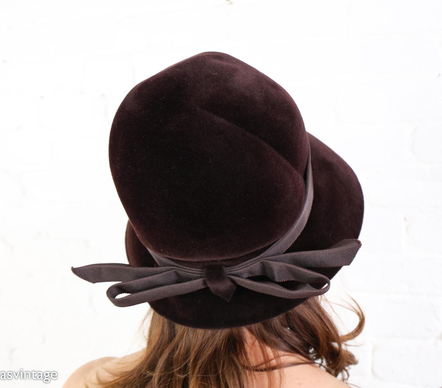 1960s Brown Wool Bucket Hat, Made in France