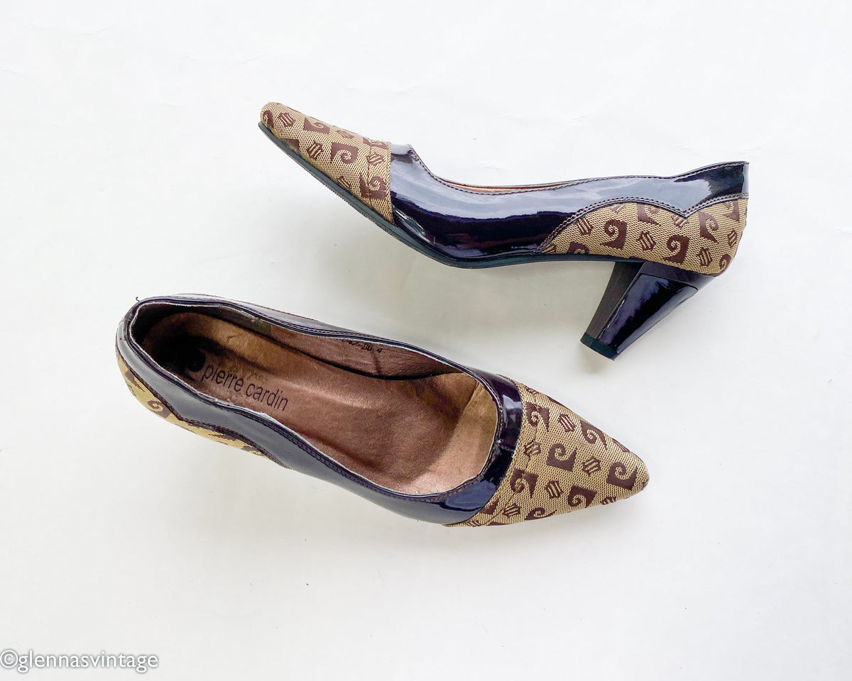 1980s Brown Leather Pumps | Pierre Cardin, US 6