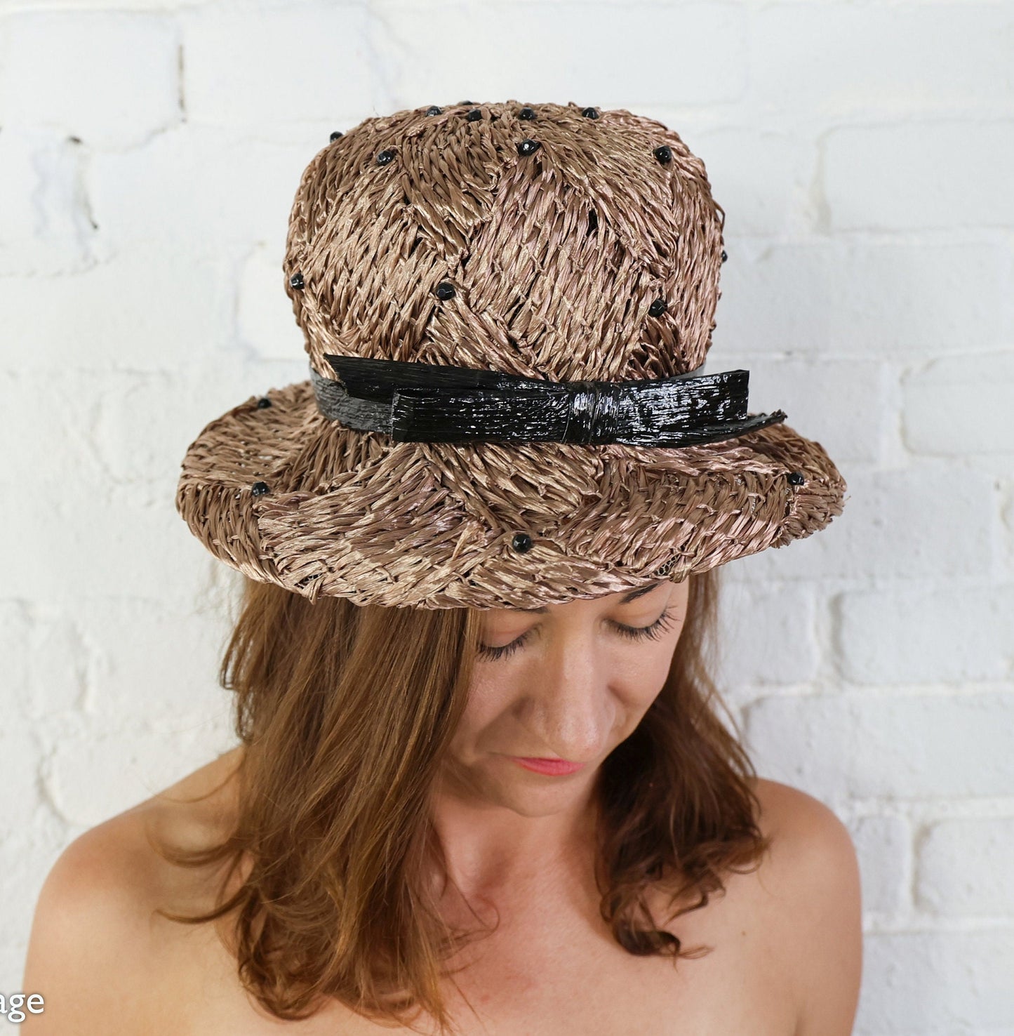 1960s Mr. John Brown Raffia Hat