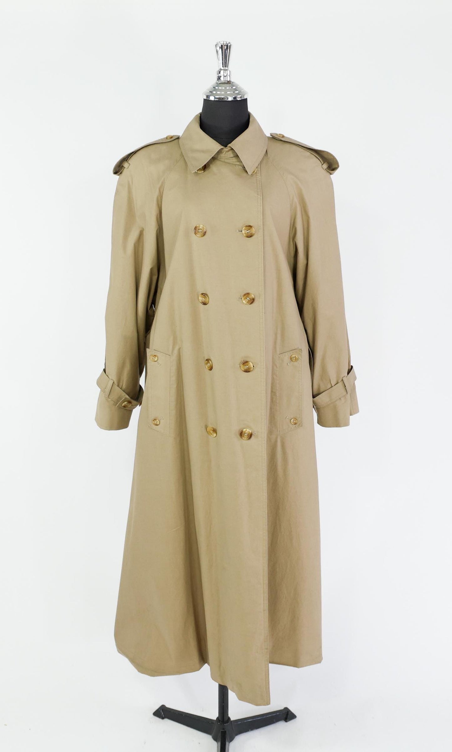 Aquascutum | 1970s Trench Coat | 70s Khaki Trench Coat | Aquascutum England | Medium