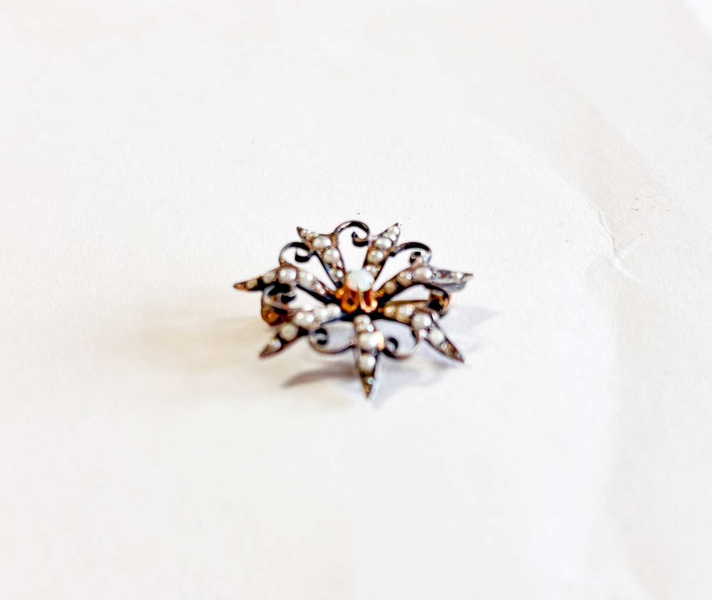 1900s Antique Victorian Starburst Brooch | Vintage Antique Brooch