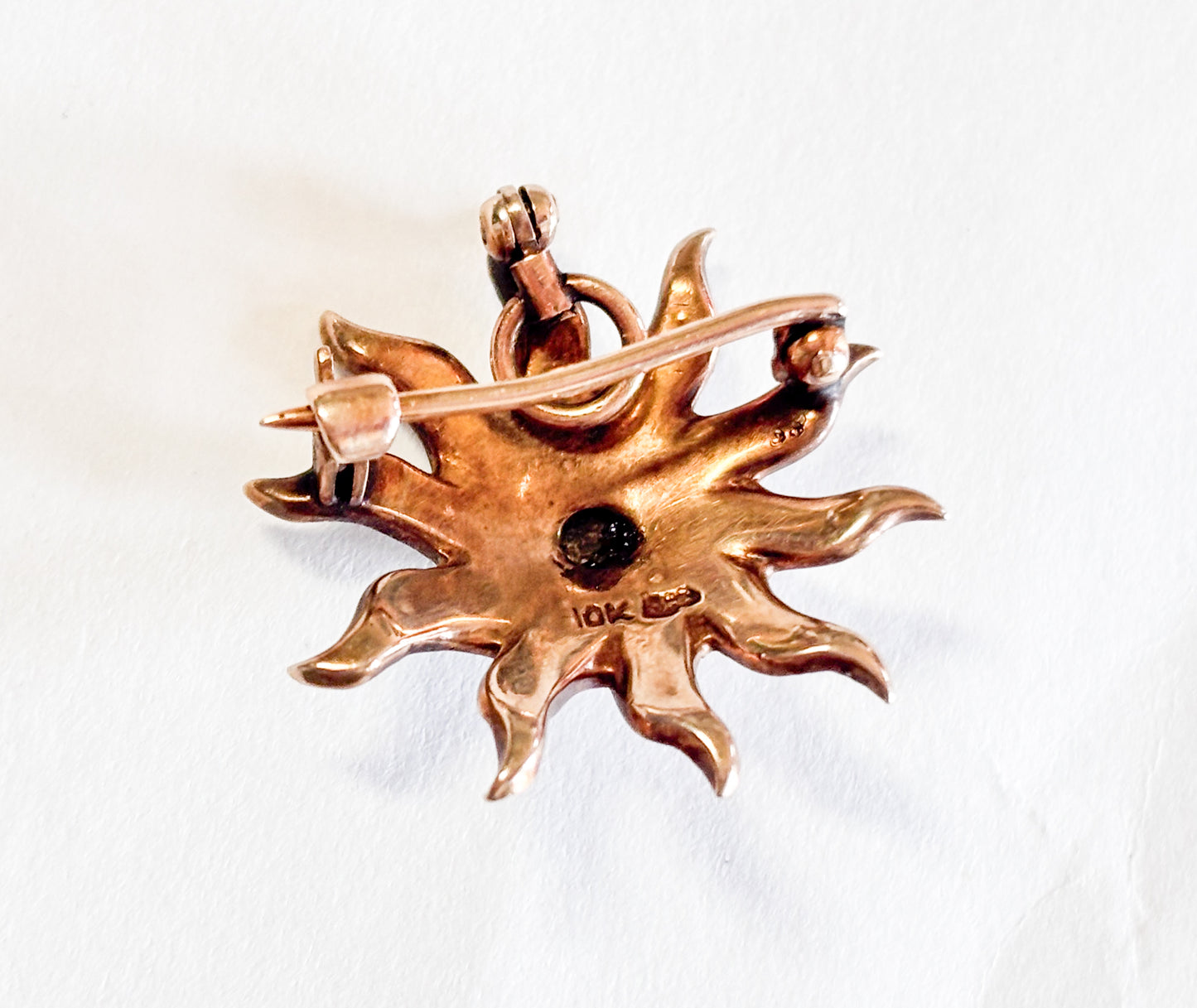1900s Victorian Seed Pearl Brooch | Antique Starburst Brooch Pendant