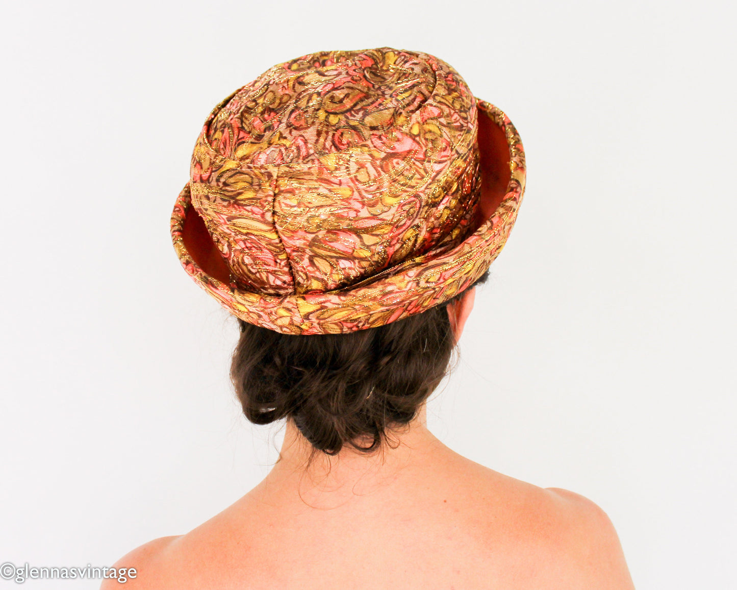 1960s Metallic Orange Hat
