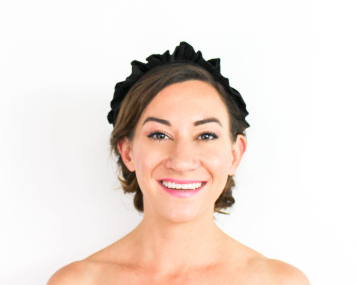 1920s Black Sequin Velvet Flapper Hat