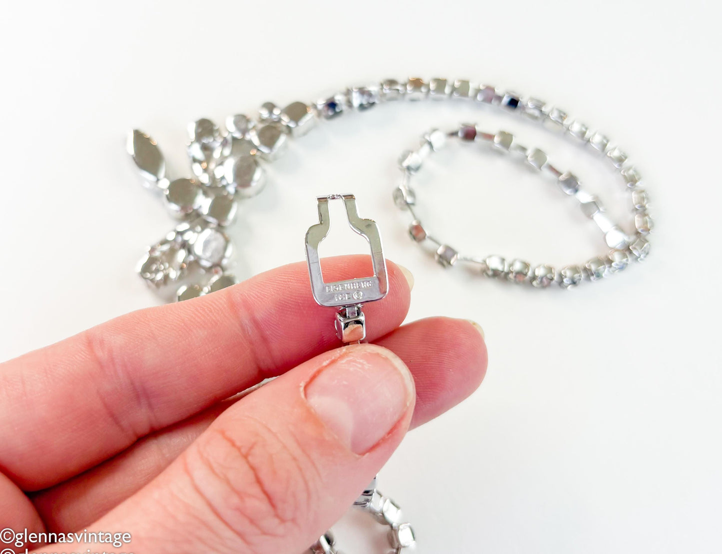 1960s Eisenberg Ice Rhinestone Choker Necklace