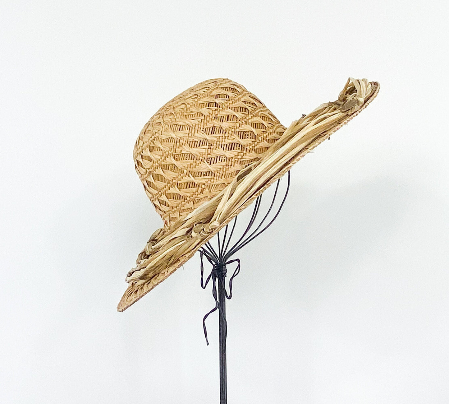 1980s Lord & Taylor Wide Brim Straw Hat