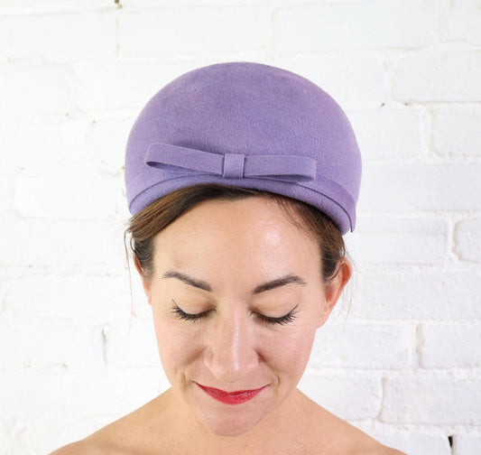 1960s Lavender Purple Bubble Hat