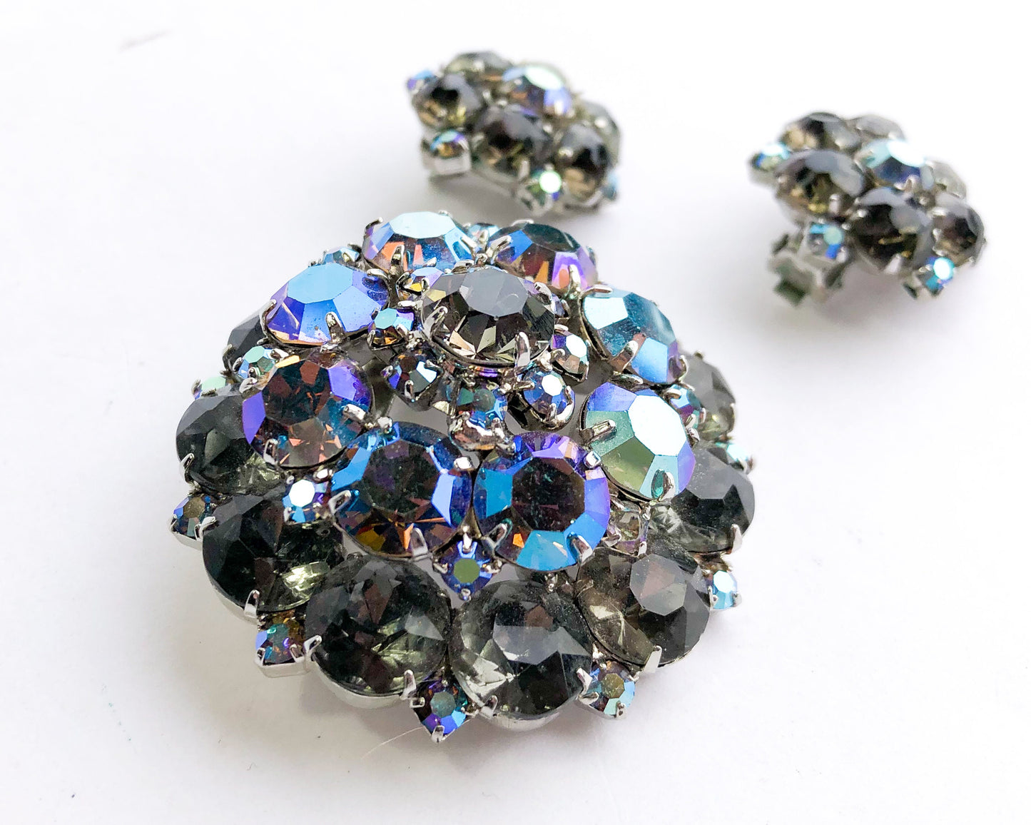 1950s Juliana Brooch & Earrings Set