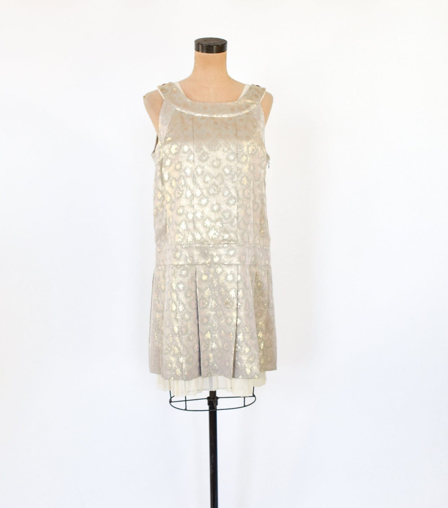 Marc Jacobs 1990s Gold Pleated Party Dress, Medium
