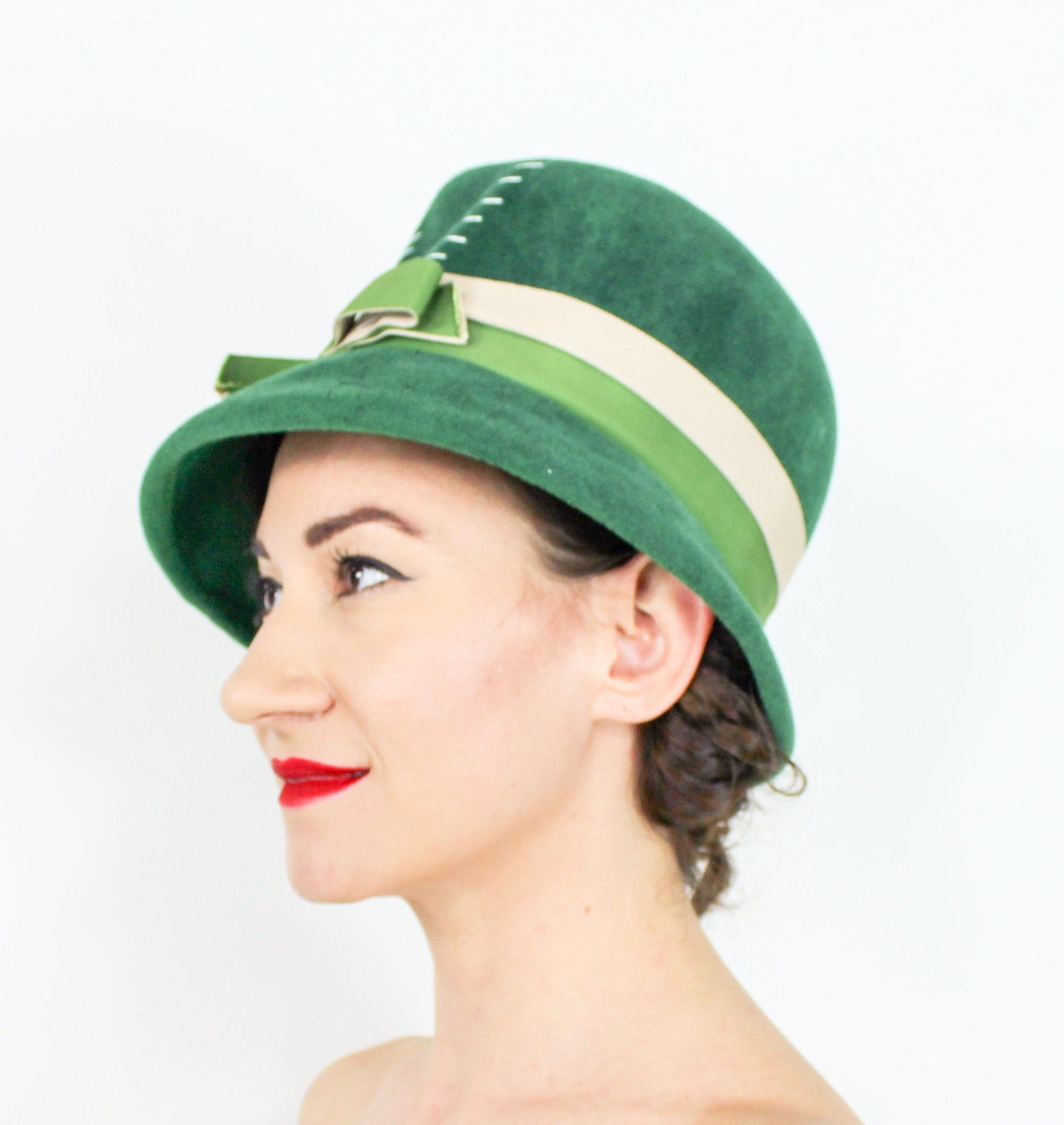 1960s Kelly Green Bucket Hat