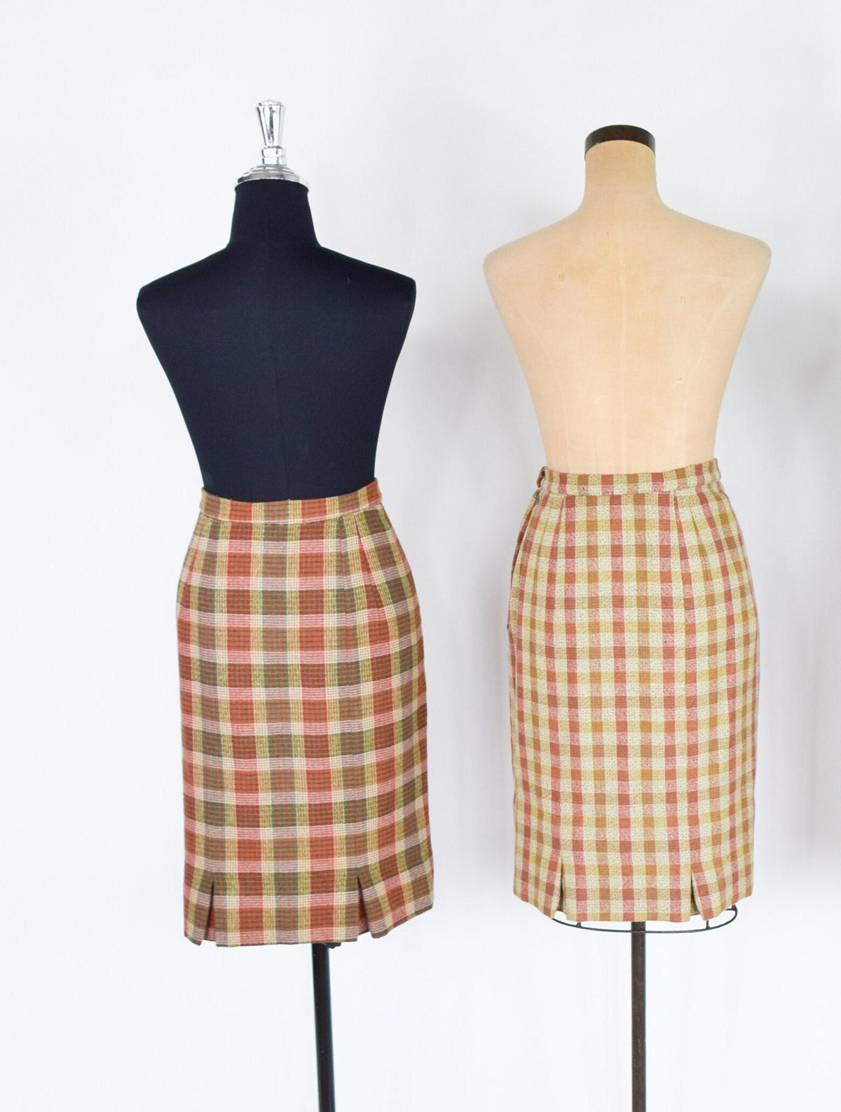 1960s Plaid Pencil Skirts | Scottish Wool Skirts | Scotland