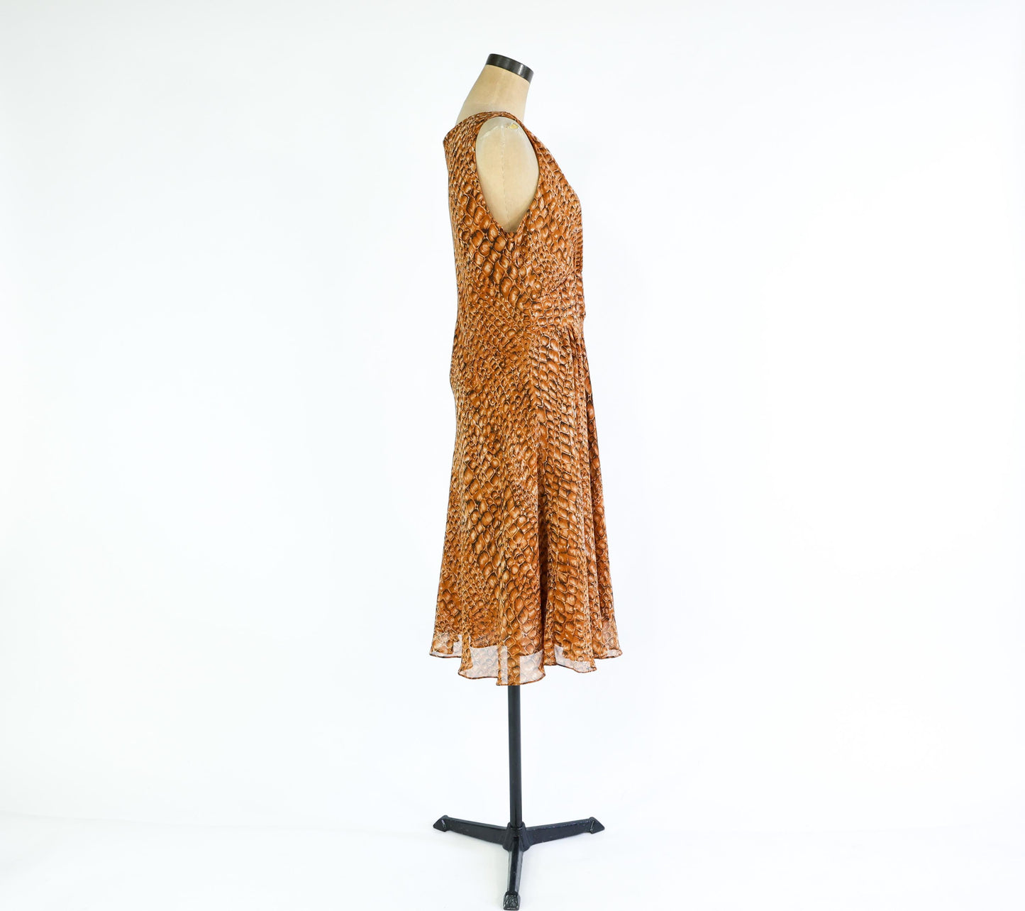 1990s Brown Reptile Print Dress | Jones New York , Large