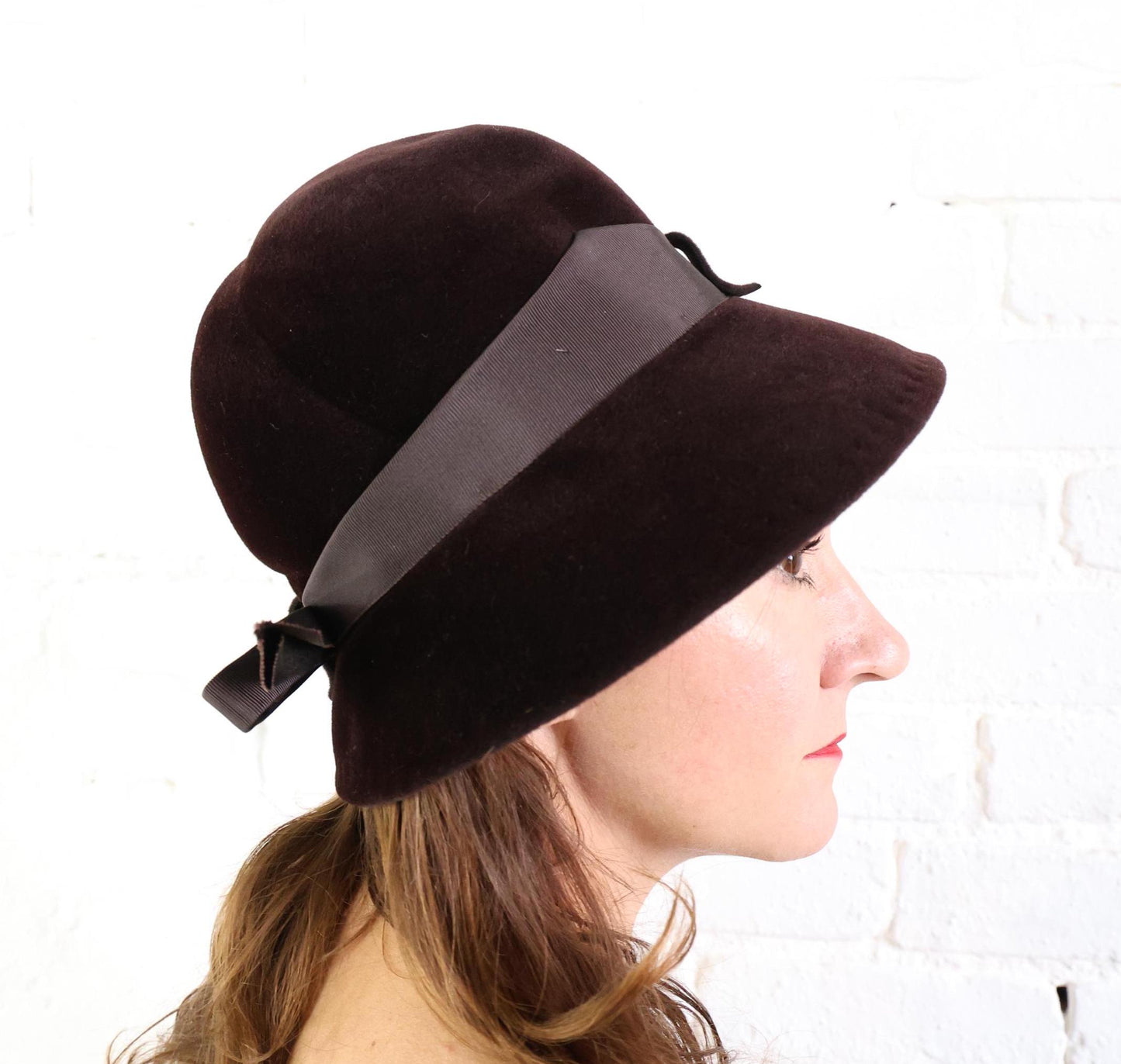 1960s Brown Wool Bucket Hat, Made in France