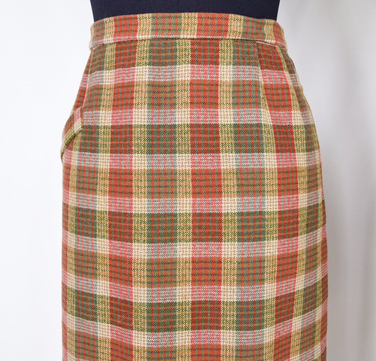 1960s Plaid Pencil Skirts | Scottish Wool Skirts | Scotland
