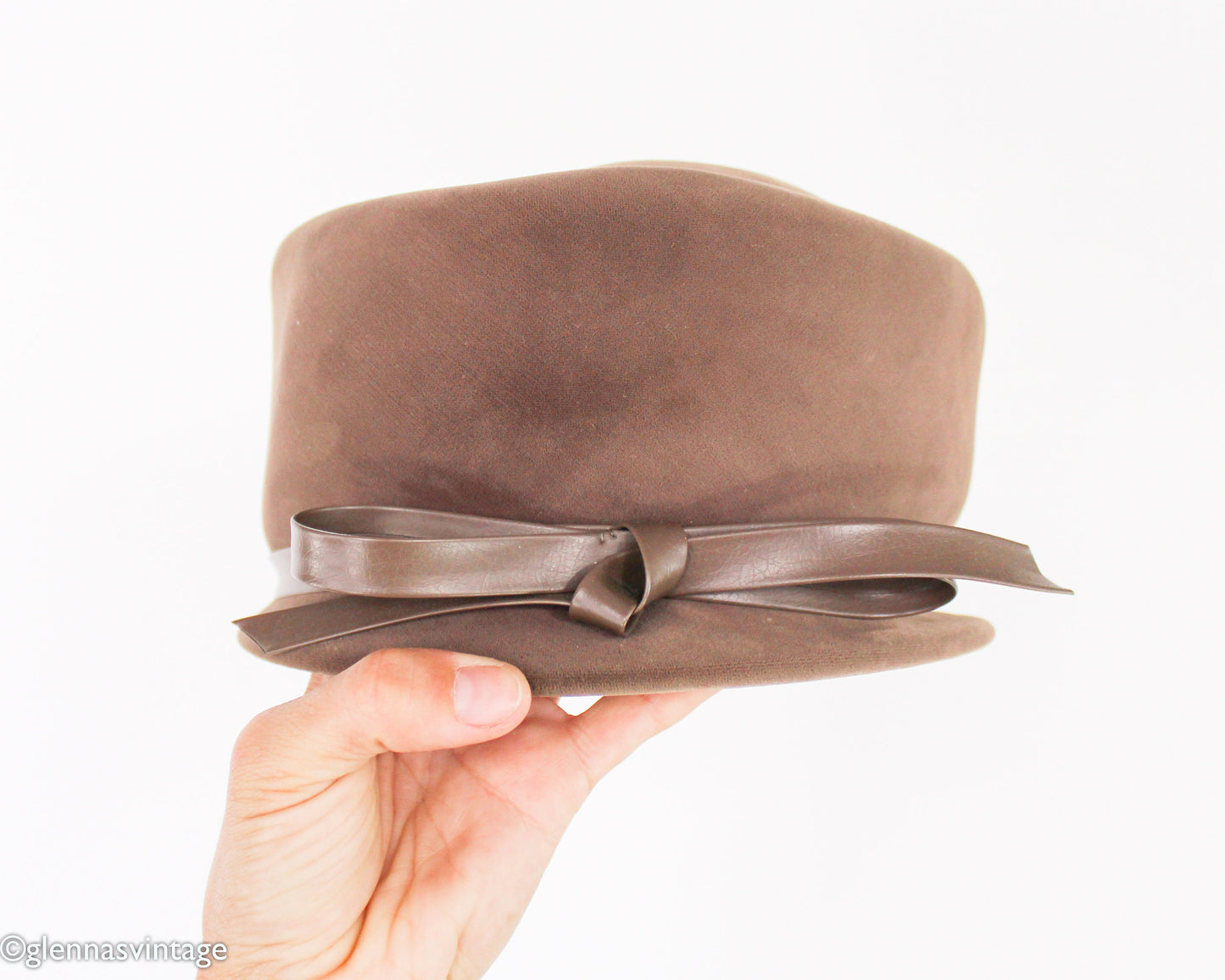 1960s Brown Velvet Hat