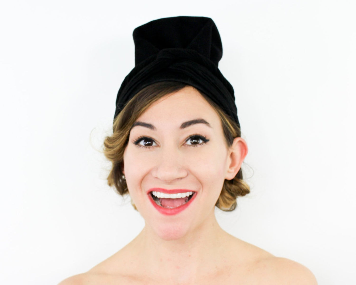 1940s Black Wool Felt Hat