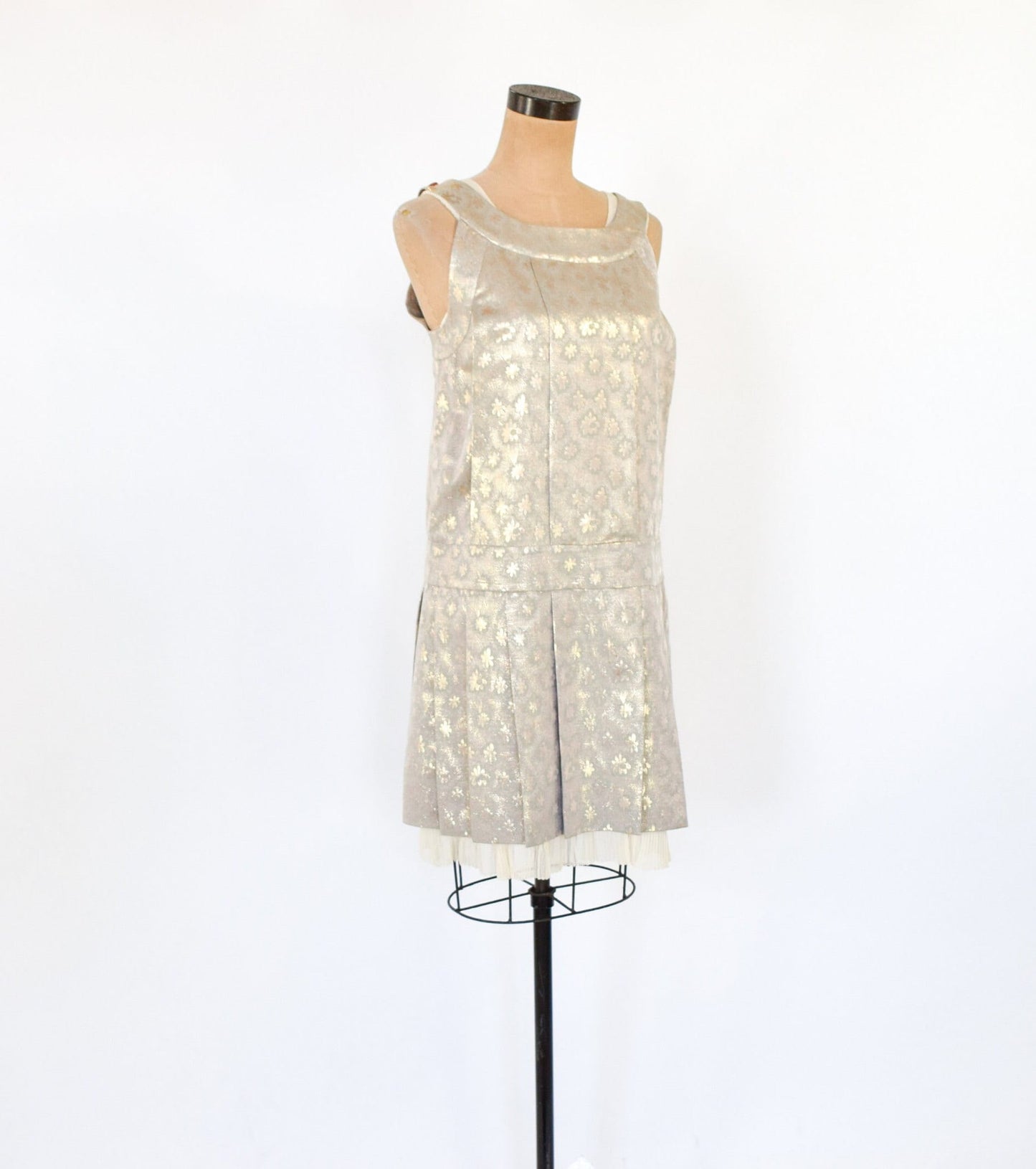 Marc Jacobs 1990s Gold Pleated Party Dress, Medium