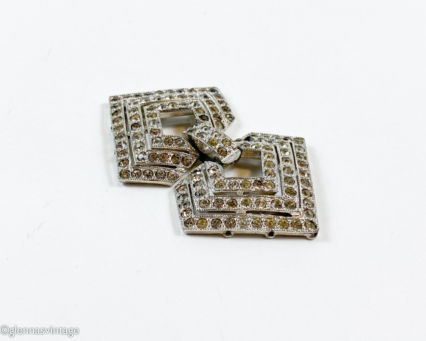 1950s Rhinestone Jewelry Clasp | Bracelet/ Necklace Clasp | Belt Buckle