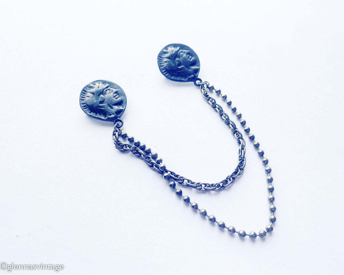 1950s Sweater Guard Pins, Roman Soldier Theme