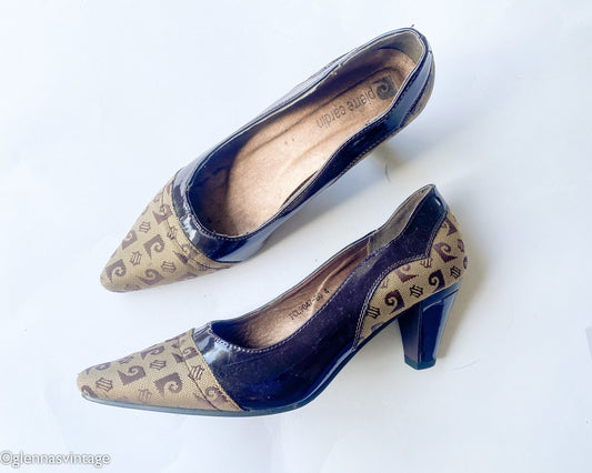 1980s Brown Leather Pumps | Pierre Cardin, US 6