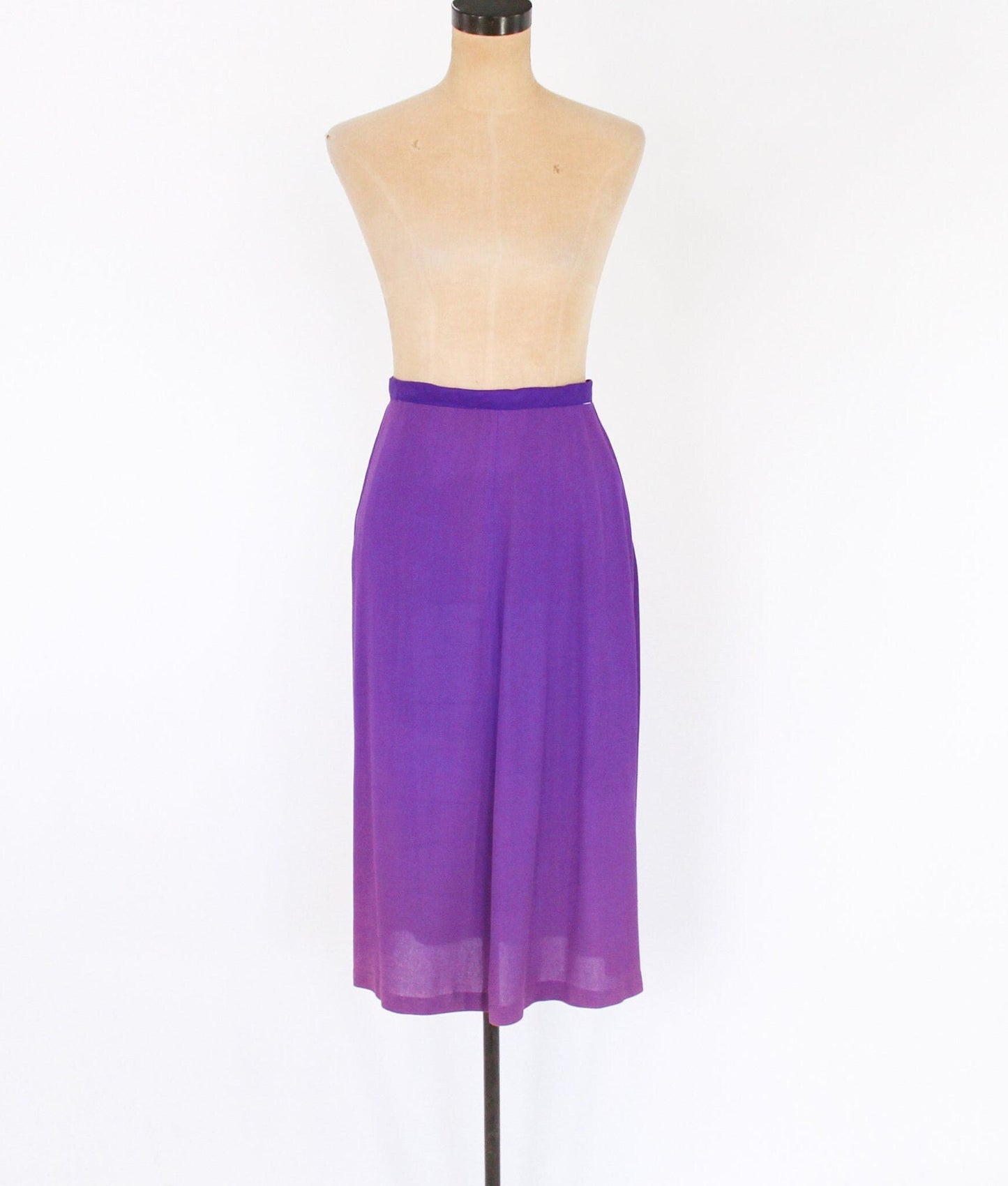 1940s Purple Beaded Evening Suit, Blouse & Skirt Set, Large