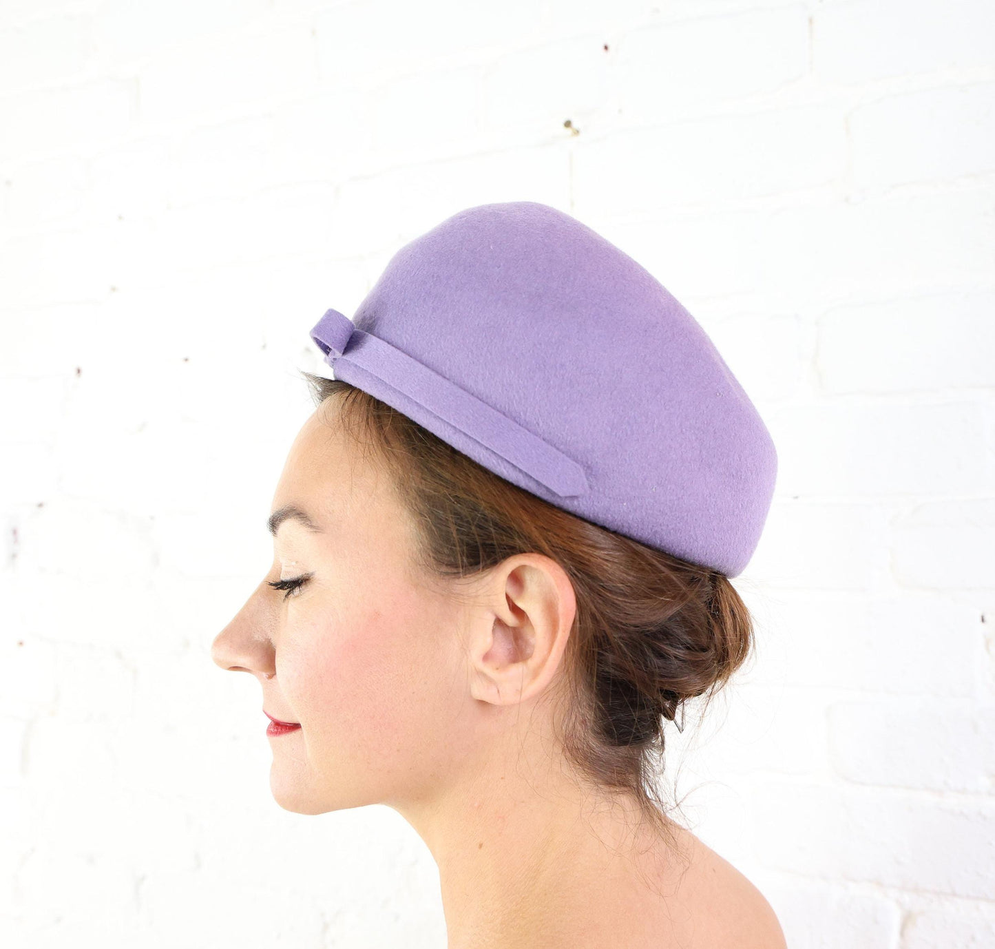 1960s Lavender Purple Bubble Hat